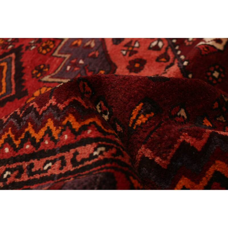 ECARPETGALLERY Hand-knotted Andelz Dark Red Wool Rug - 4'4 x 6'8