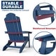 preview thumbnail 10 of 50, WINSOON All Weather HIPS Outdoor Folding Adirondack Chairs Outdoor Chairs Set of 4