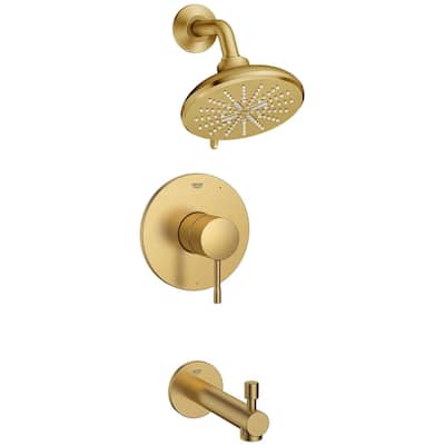 Grohe 10 249 6 Essence Tub and Shower Trim Package with 1.75 GPM Multi