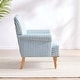 preview thumbnail 18 of 49, Rolled Armchair Accent Chair Set of 2 Blue/ Grey/ Brown