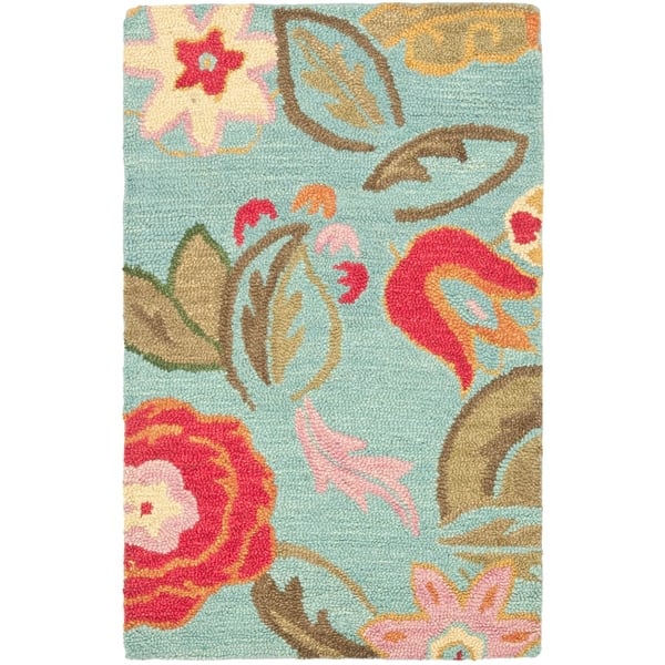 Safavieh Blm675 26 Blossom 2 X 6 Runner Wool Hand Tufted Floral Area Rug Overstock 22920901