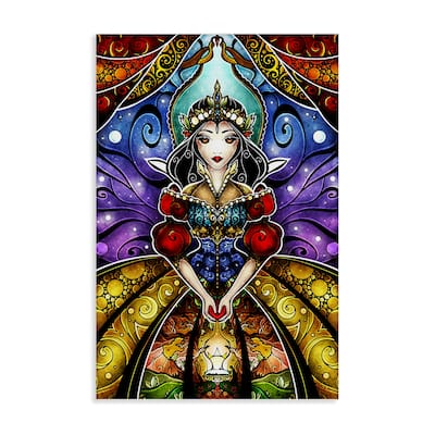 Stupell Nouveau Princess Portrait Canvas Wall Art Design By Mandie Manzano