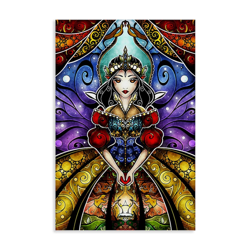 Stupell Nouveau Princess Portrait Canvas Wall Art Design By Mandie Manzano
