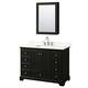 Option Dark Espresso / White Quartz Top / Polished Chrome