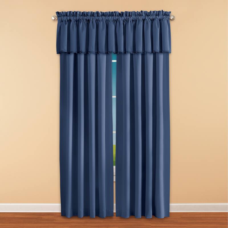 Madison Room-Darkening Solid Color Window Valance - 54" x 18"