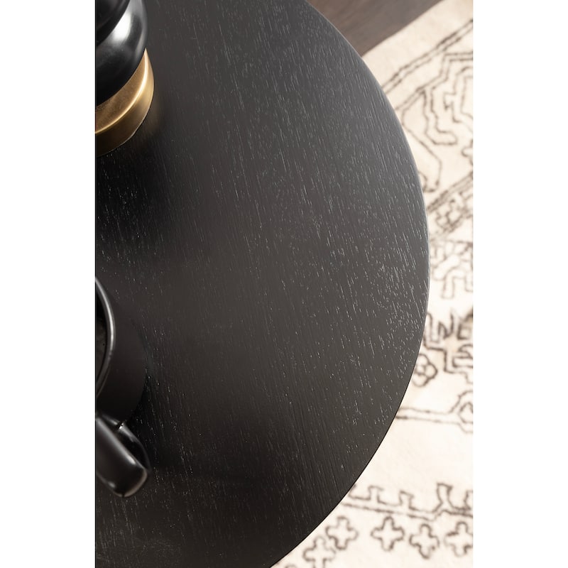 Kate and Laurel Foxford Round Wood Side Table