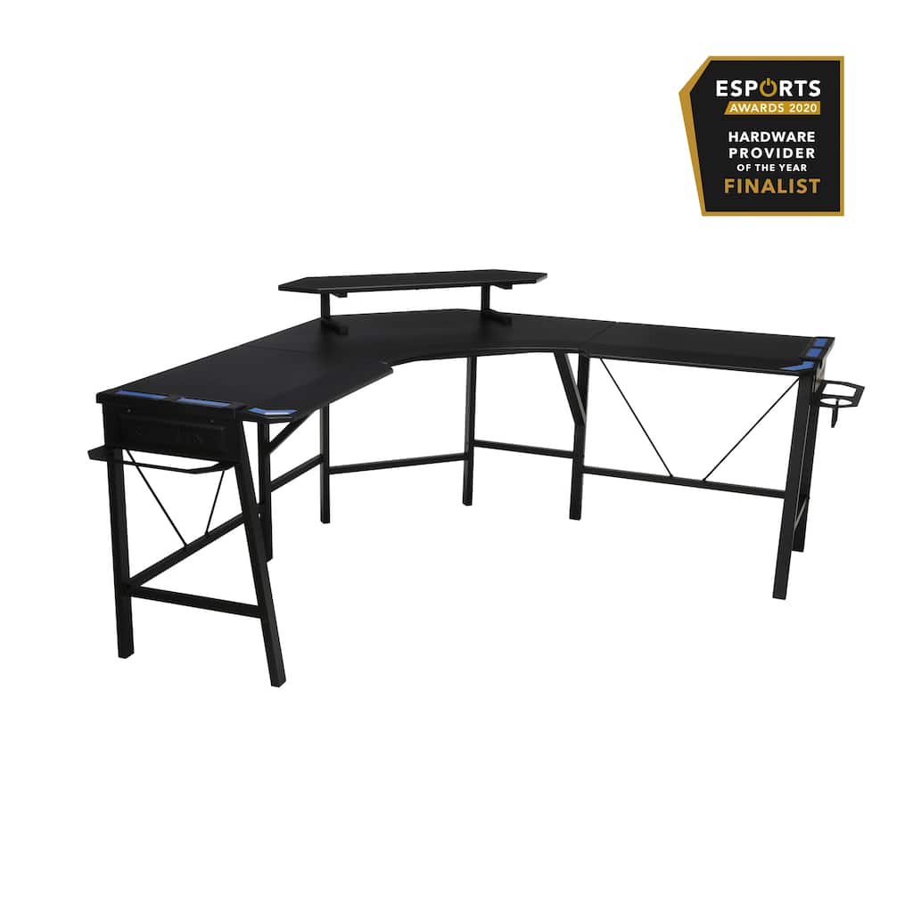 RESPAWN 2010 Gaming Computer Desk, L-Shaped Desk (RSP-2010) - Overstock ...