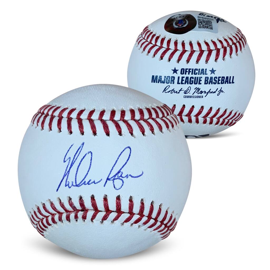 Nolan Ryan Autographed MLB Signed Baseball Beckett COA With UV Display Case - 8'6" x 11'6"