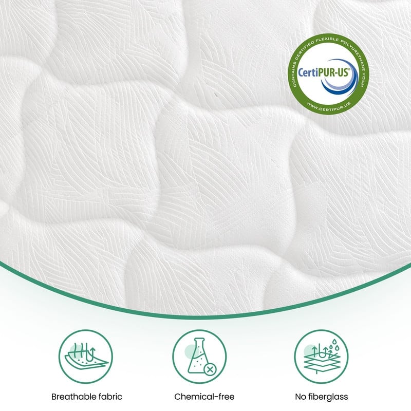 12in Supportive Innerspring Mattress with Memory Foam -Breathable Cover