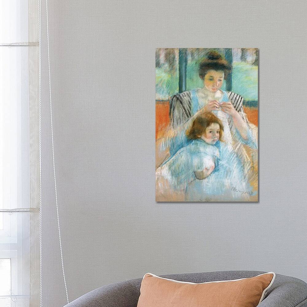 iCanvas "Study For Young Mother Sewing, 1902" by Mary Stevenson Cassatt Canvas Print