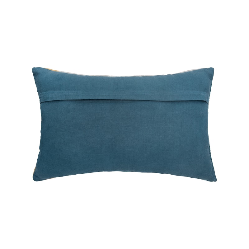 14" x 22" Rory Modern Geometric Gray Cotton Blend Decor Throw Pillow