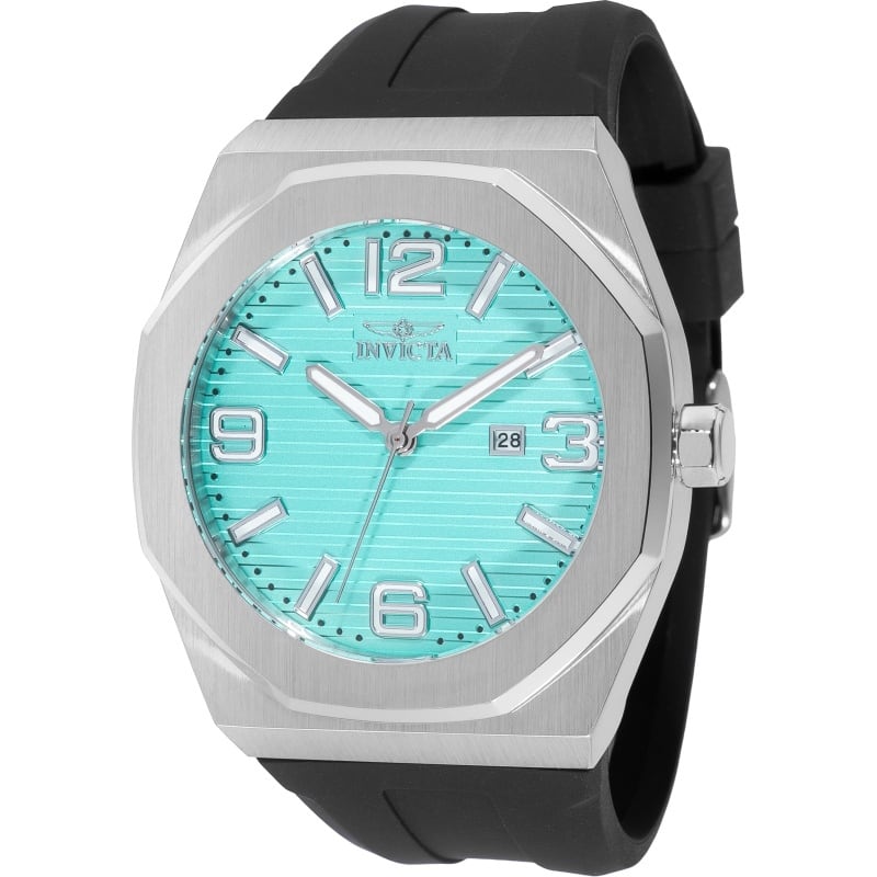 Invicta Men's 45773 Huracan Quartz 3 Hand Turquoise Dial Watch - Blue