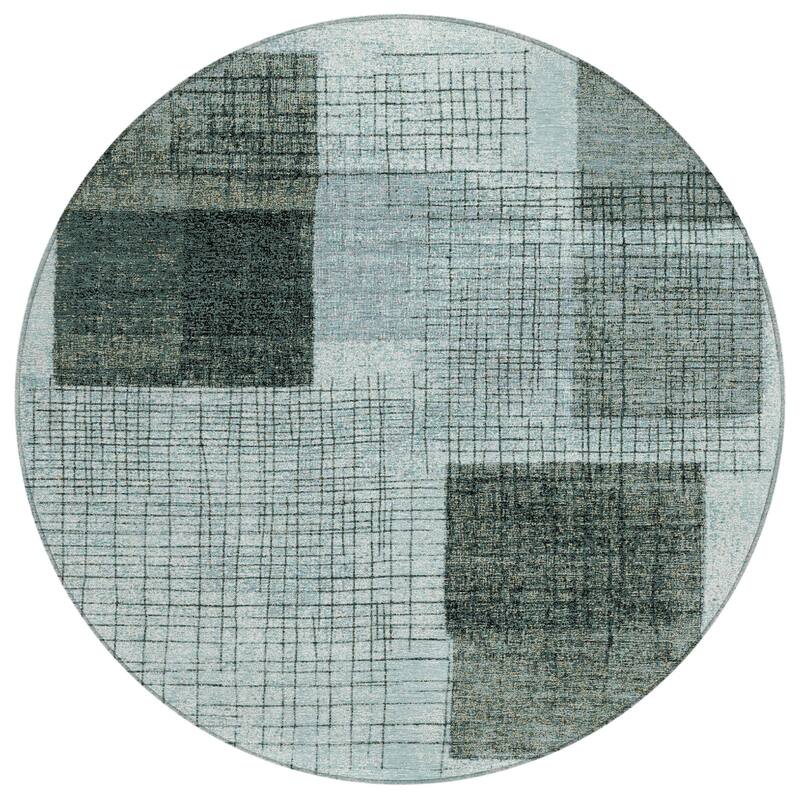 HomeRoots Geometric Transitional Rectangle Outdoor Rug