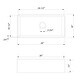 preview thumbnail 10 of 11, Fireclay Single Bowl Farmhouse Apron Kitchen Sink with Sink Grid and Drain