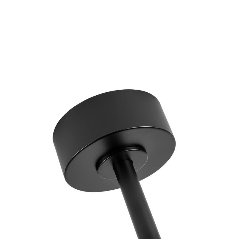 65 in. Indoor Black Large Ceiling Fan with Light Kit and Remote Control Included