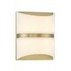 preview thumbnail 8 of 10, Minka Lavery 822-L Velaux 11" Tall LED Wall Sconce with Faux Alabaster