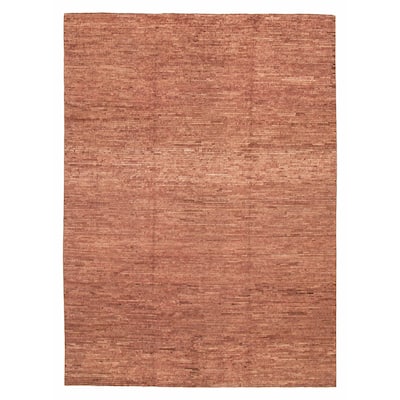 ECARPETGALLERY Hand-knotted Peshawar Ziegler Brown Wool Rug - 8'6 x 11'7