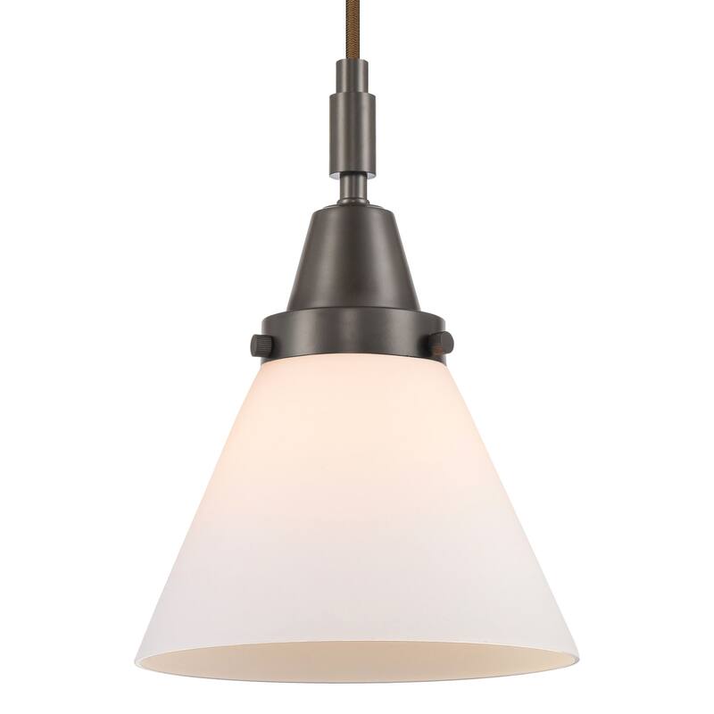 Innovations Lighting 447-1P-G41 Cone 8" Wide Mini Pendant with Matte - Oil Rubbed Bronze