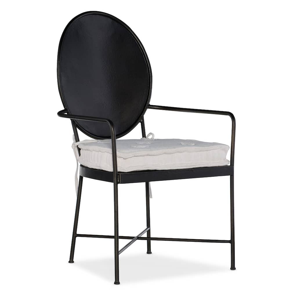Ciao Bella Metal Arm Chair - 23.5"W x 40"H x 24.5"D