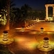 preview thumbnail 4 of 8, Set of 2 Solar Hanging Lantern Lights with Hollowed-Out Design, IP44 Outdoor Waterproof Metal LED Decorative Light