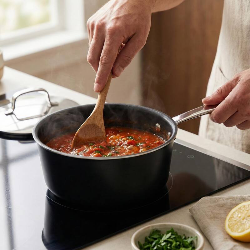 Alva Maestro Diamond‑Reinforced Non‑Stick Ceramic Saucepan