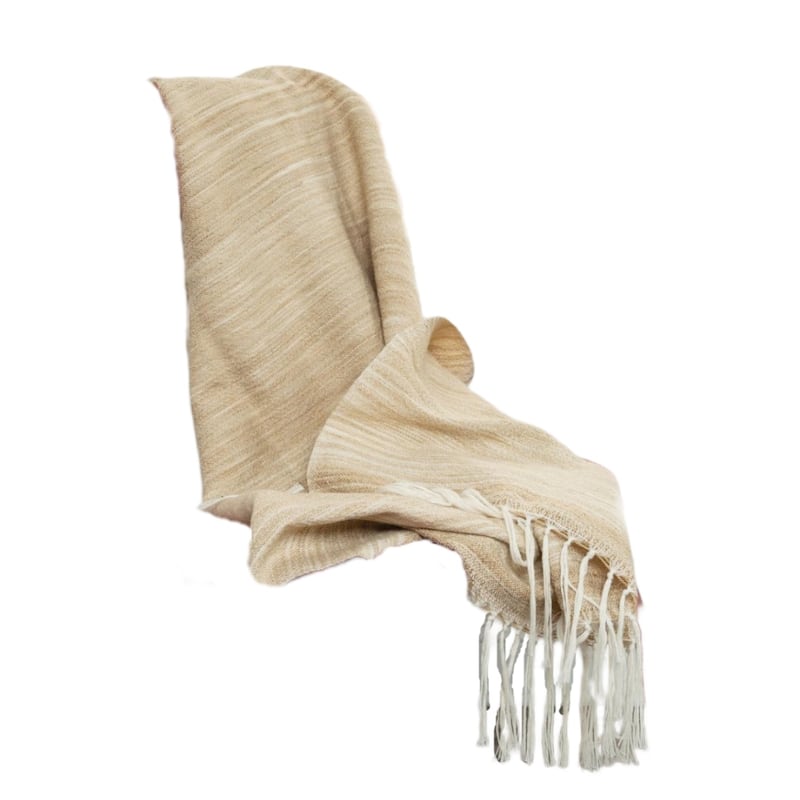 HomeRoots Beige Woven 100% Poly Pet Throw Blanket