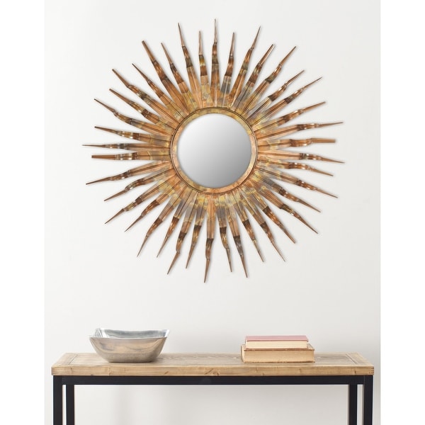Safavieh Handmade Art Solar Sunburst 36-inch Decorative Mirror - 36" x 36" x 1.5". Opens flyout.