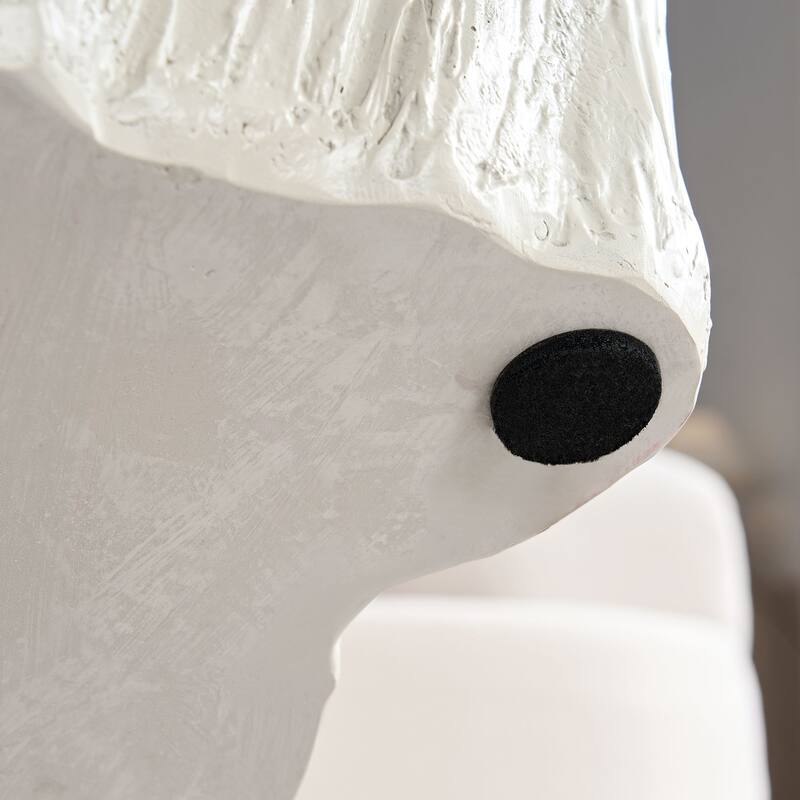 GDF Studio - Mid-Century Fiberglass Unique-Shape Coffee Table (No Assembly)