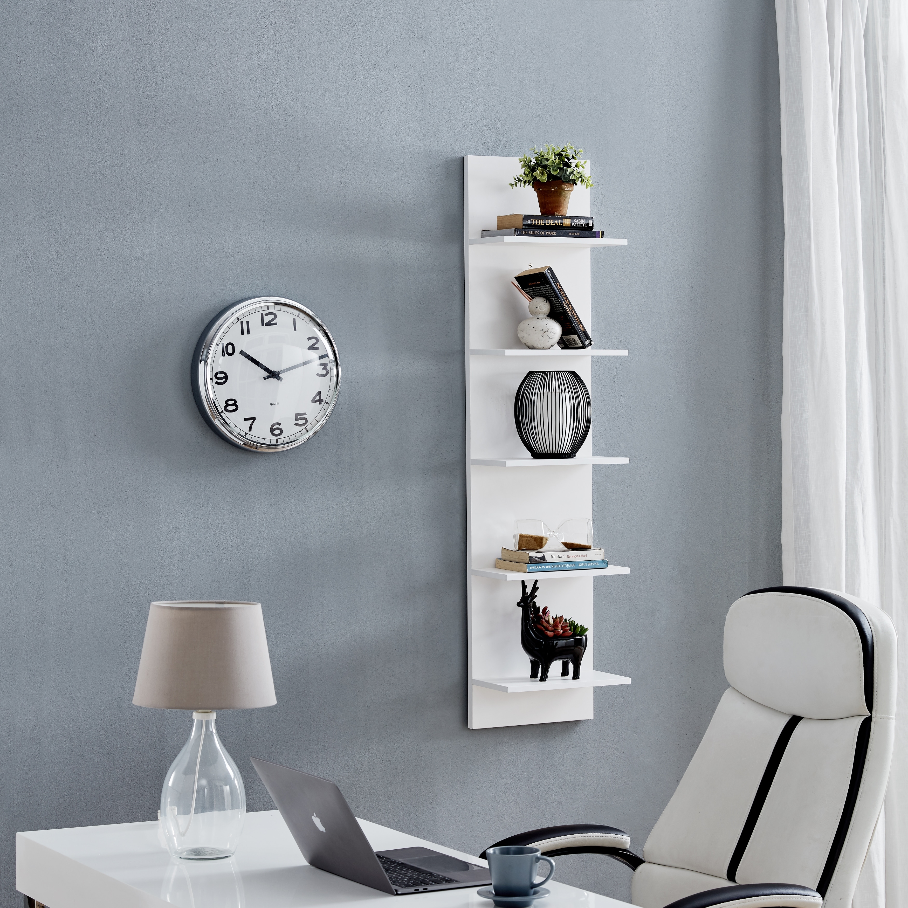 Danya B. Wide Column Wall Shelf - Overstock - 18116176