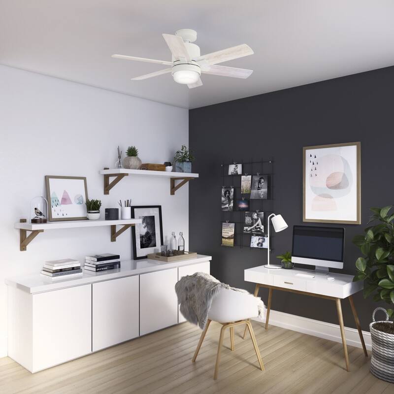 Hunter 44" WiFi Radeon Ceiling Fan with LED Light Kit and Wall Control - SMART FAN!