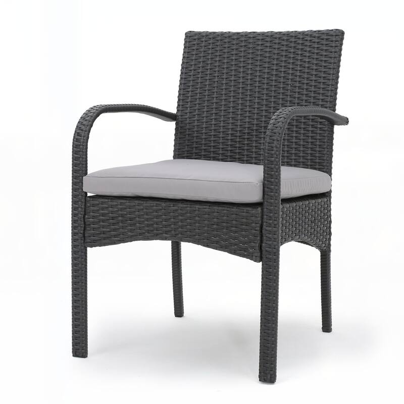 outdoor PE WICKER DINING CHAIR ,SET OF 2 PCS