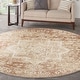 preview thumbnail 95 of 95, Nourison Astra Machine Washable Distressed Area Rug 5'3" Round - Rust