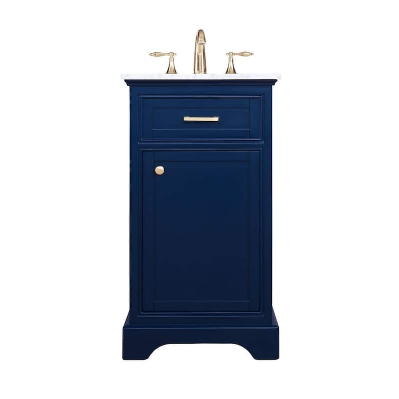 Elegant Lighting VF15019 Americana 18" Free Standing Single Basin - Blue - Painted
