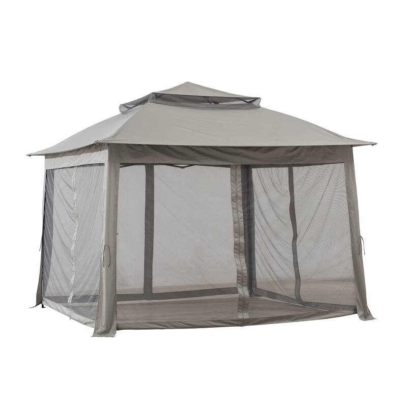 Sunjoy 11-foot Square Pop-up Portable Steel Gazebo