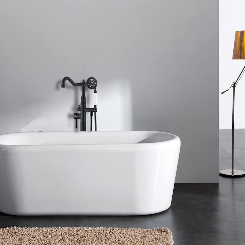Freestanding Bathtub Faucet with Hand Shower