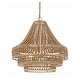 preview thumbnail 1 of 9, Crystorama Lighting Group SIL-B6006 Silas 6 Light 27" Wide Beaded Burnished Silver