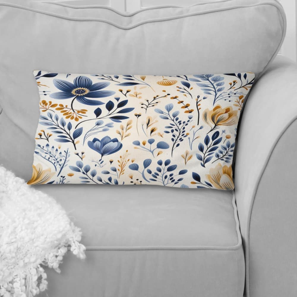 Designart "Moroccan Influence Floral Botanics II" Floral Printed Throw Pillow