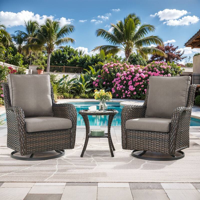 All-Weather Deep Seating Chair Cushions for Patio Chairs
