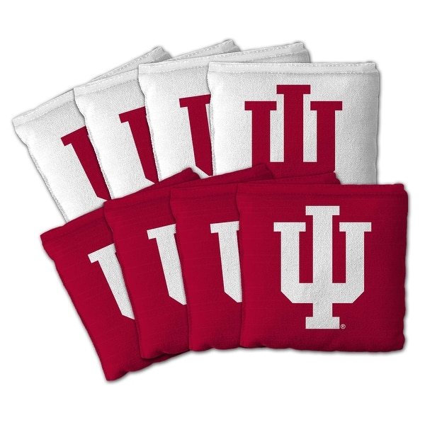 slide 2 of 5, Indiana Hoosiers NCAA Dual Sided Pro Stop & Slide Cornhole Bags