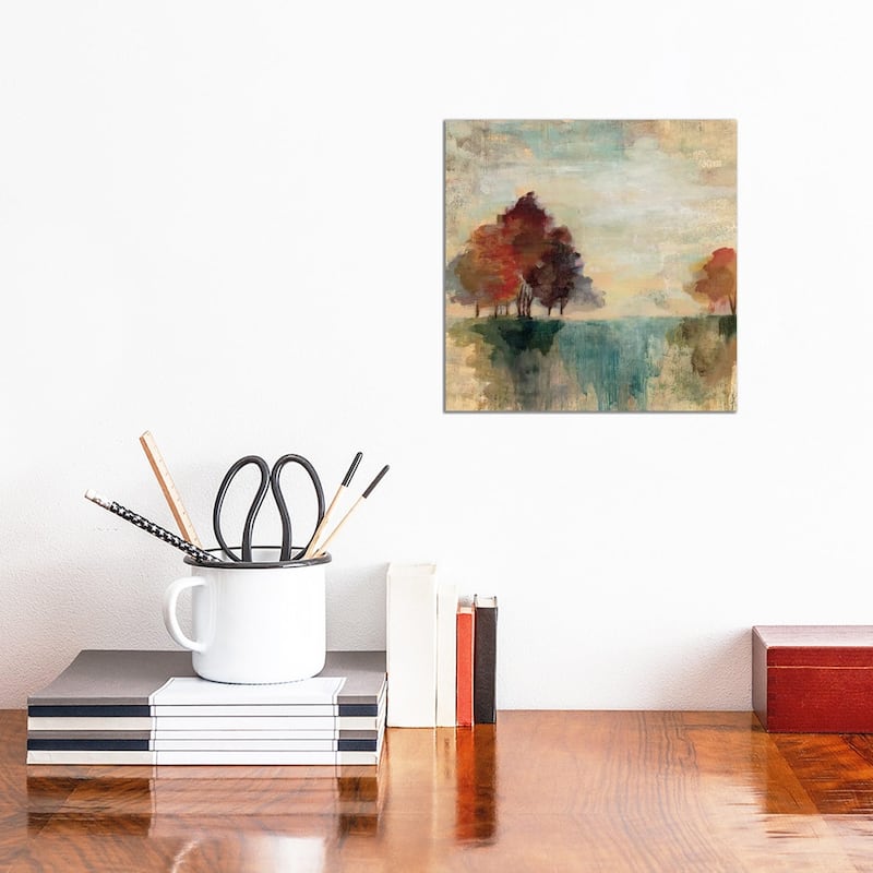 iCanvas "Landscape Monotype II" by Silvia Vassileva Canvas Print - 12x12x0.75