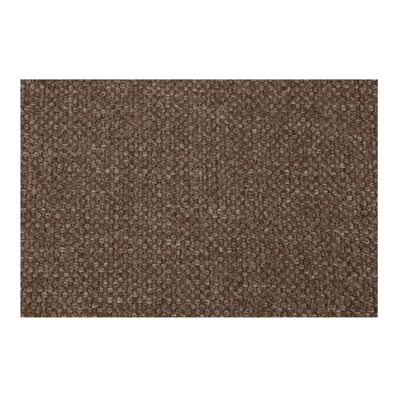 NADAAL STUDIOS Aralina Outdoor Accent Chair, Curved Windowpane Frame, Brown Stripe Upholstery