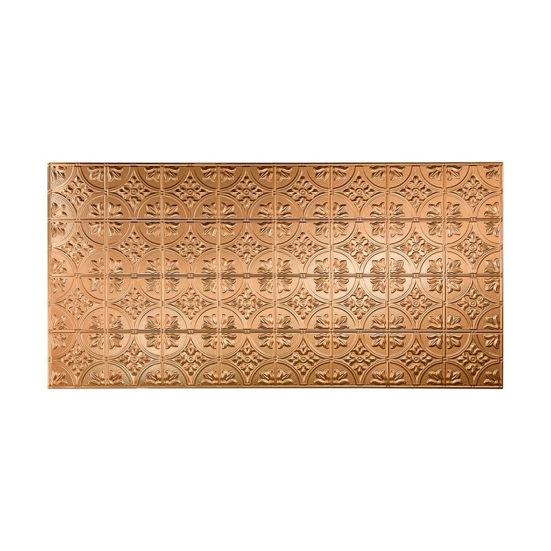 FASÄDE Traditional 2 4-foot x 8-foot PVC Wall Panel in Polished Copper - 4 x 8