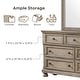 preview thumbnail 2 of 8, Nahkohe Transitional Grey Wood 3-Piece Storage Sleigh Bed, Nightstand and Dresser Set with USB by Carbon Loft