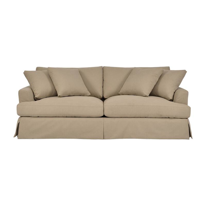 Ciara 93" Modern Upholstered Slipcovered Cloud Sofa Couch