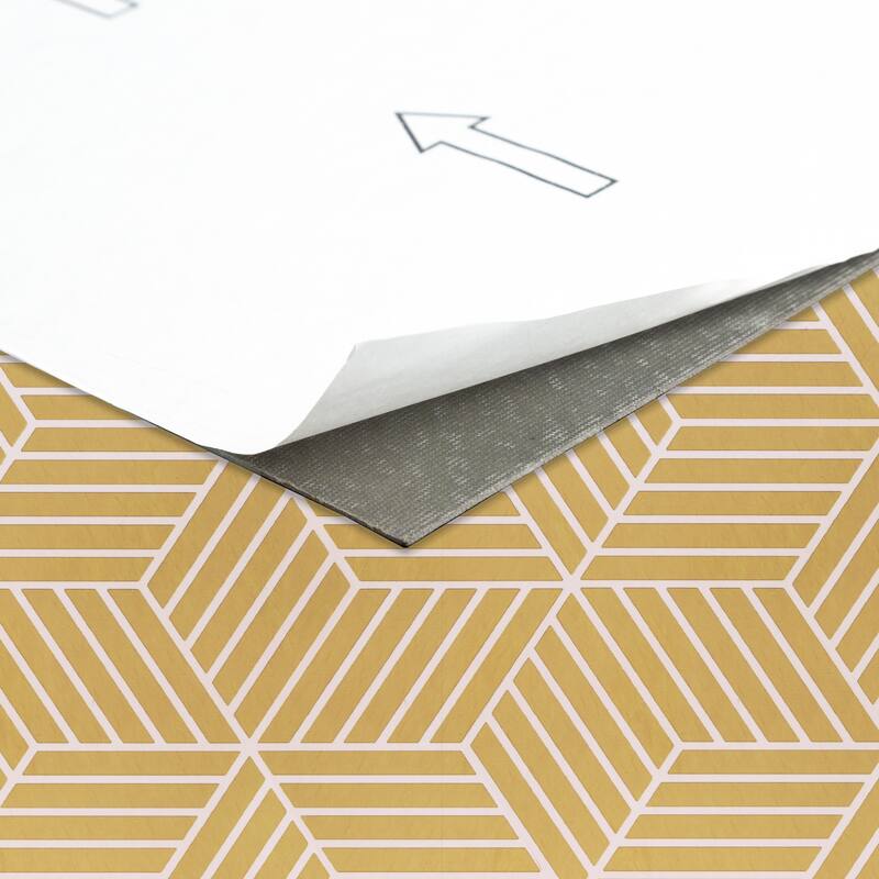 Retro Self Adhesive Vinyl Floor Tile - Latte - 20 Tiles/20 sq. ft.
