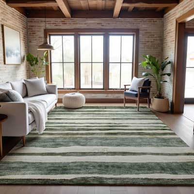 Premium Washable Super Soft Modern Stripes Mayfield Rug