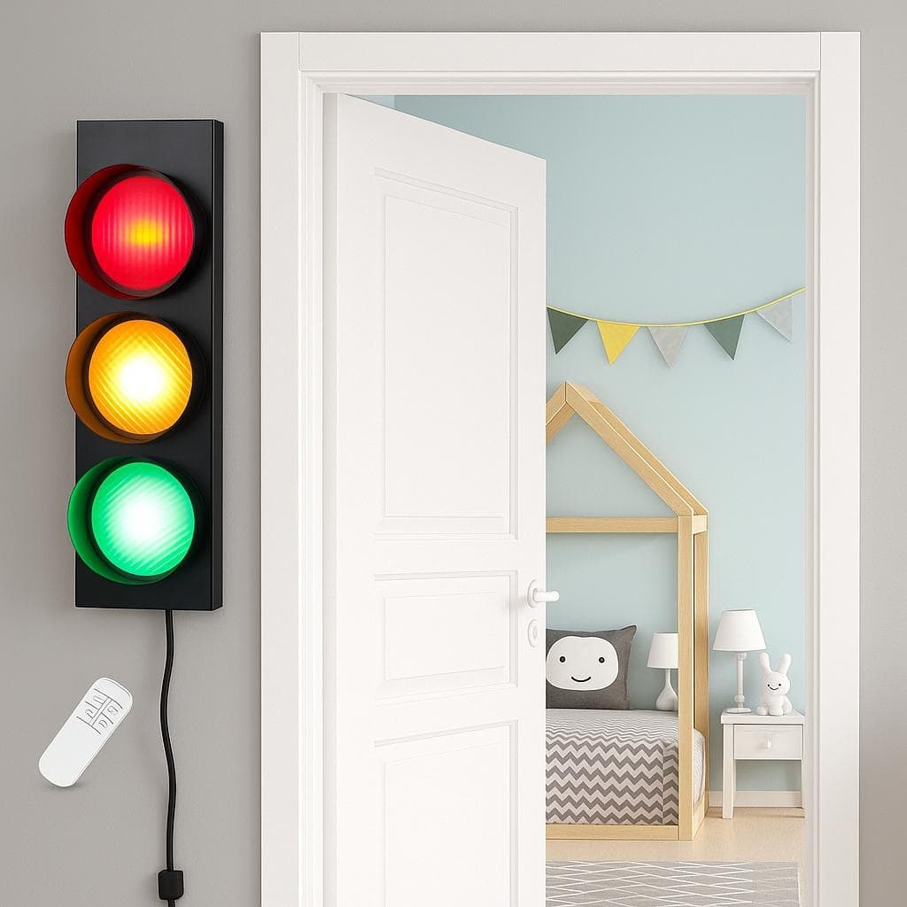 Retro Traffic Light Wall Lamp