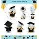 preview thumbnail 2 of 4, DolliBu Blue Penguin Graduation Plush with Gown and Cap with Tassel - 6 inches