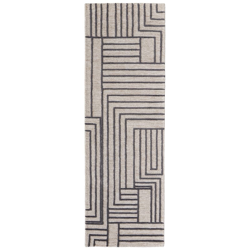 Grand Bazaar Warda Hand Tufted Geometric Modern Area Rug