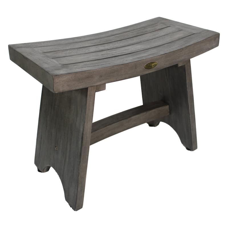 24", Antique Gray, Teak Shower Stool, Teak Shower Bench, Teak Shower Seat, Teak Bench Shower - 24 - 24